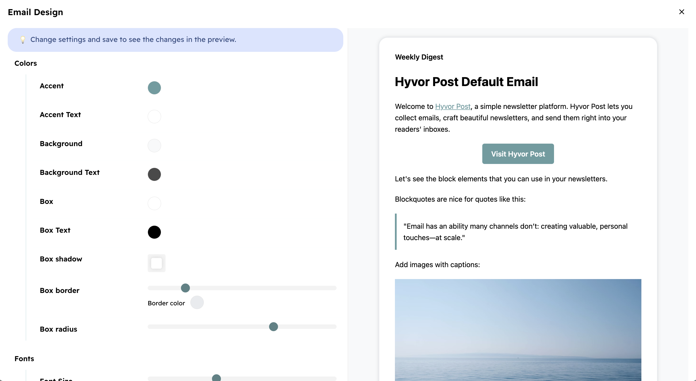 Hyvor Blogs Screenshot